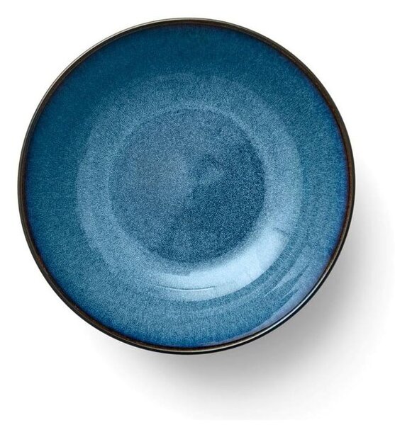 Čierna/modrá servírovacia miska z kameniny 1,8 l Gastro Dark Blue/Black – Bitz