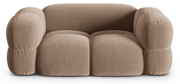 Hnedá zamatová pohovka 180 cm Loretto – Cosmopolitan Design