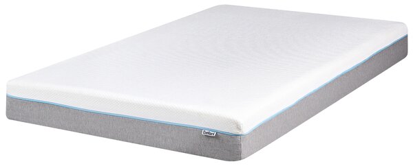 Matrac z pamäťovej peny biely 120 x 200 cm stredne tvrdý so snímateľným poťahom na zips