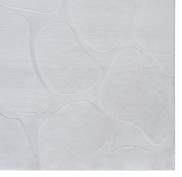 Koberec sivobéžová látka 160 x 230 cm žakárový obdĺžnikový tvar moderný štýl obývacia izba spálňa