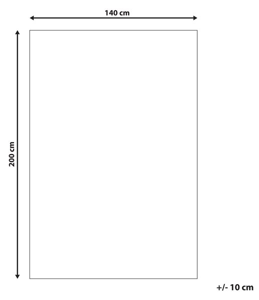 Detský koberec béžový zelený bavlnený 140 x 200 cm obdĺžnikový tvar motív stromov všívaný moderný štýl detská izba