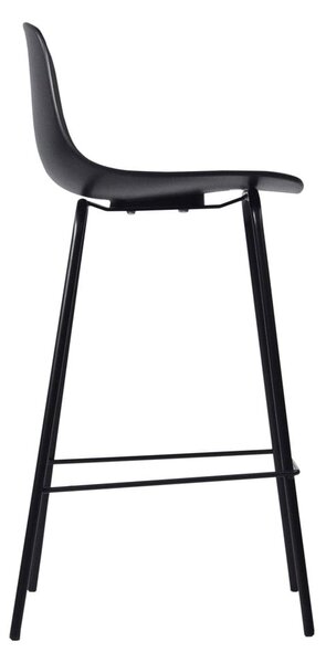 Čierna plastová barová stolička (výška sedadla 67,5 cm) Whitby – Unique Furniture
