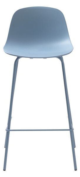 Svetlo modrá plastová barová stolička 92,5 cm Whitby - Unique Furniture
