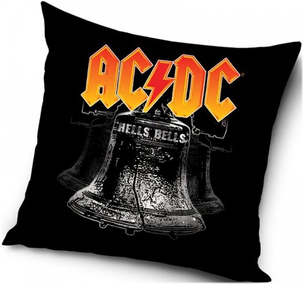 Vankúš AC/DC - motív Hells Bells - 40 x 40 cm