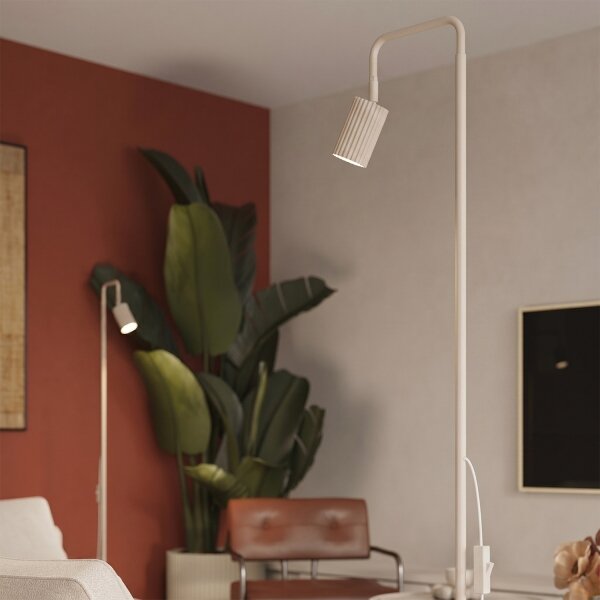 Sollux SL.2017 - Stojacia lampa KARBON 1xGU10/10W/230V krémová