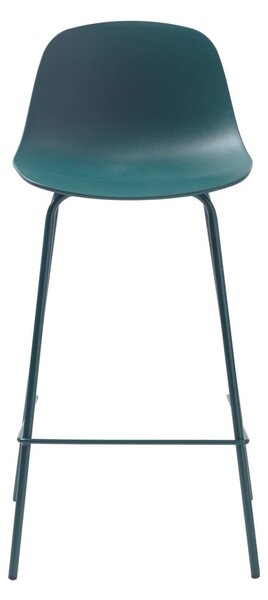 Plastová barová stolička v petrolejovej farbe 92,5 cm Whitby - Unique Furniture