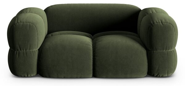 Zelená zamatová pohovka 180 cm Loretto – Cosmopolitan Design