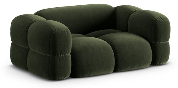 Zelená zamatová pohovka 180 cm Loretto – Cosmopolitan Design