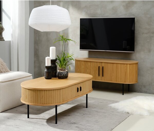 Čierny konferenčný stolík 60x120 cm Nola - Unique Furniture
