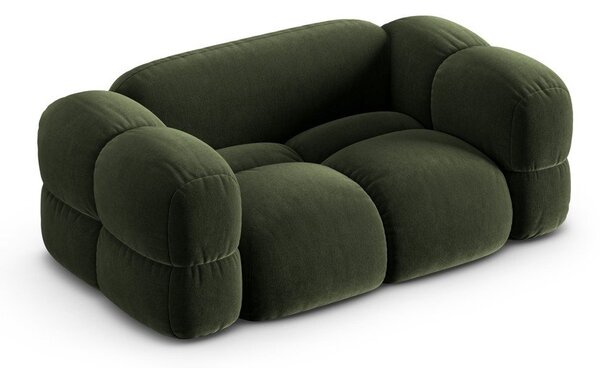 Zelená zamatová pohovka 180 cm Loretto – Cosmopolitan Design