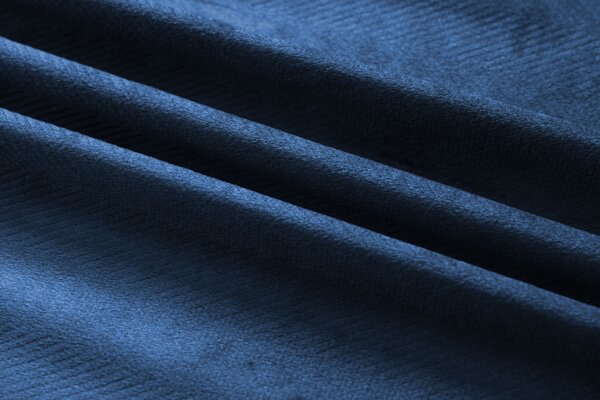 Zatemňovacia záclona ELVIO VELVET 140x250 cm, námornícka modrá Zavesenie: Kovové krúžky