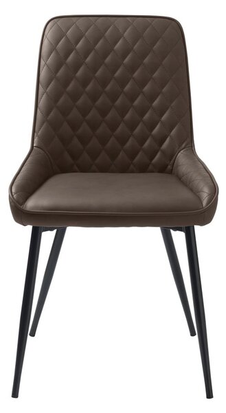 Tmavo hnedá jedálenská stolička Milton - Unique Furniture