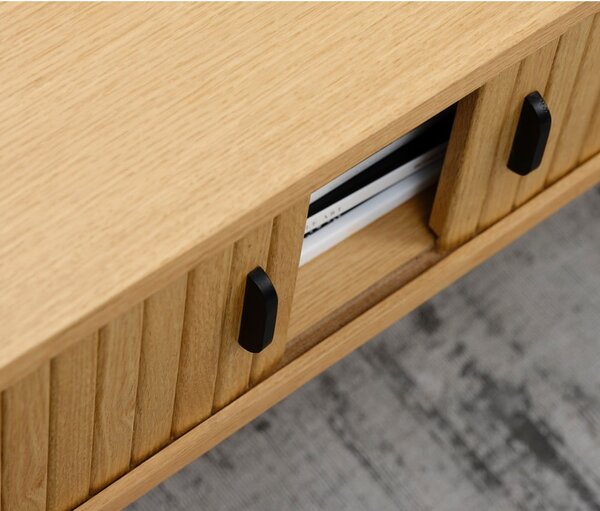 Konferenčný stolík v dekore duba v prírodnej farbe 60x120 cm Nola – Unique Furniture