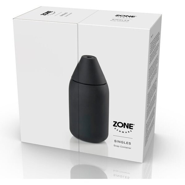 Čierny silikónový dávkovač mydla 300 ml Singles – Zone