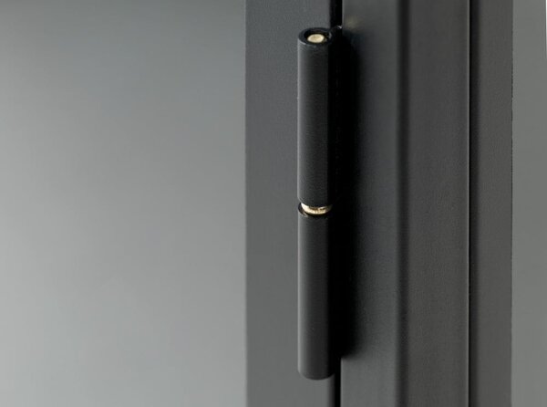 Čierny kovový TV stolík 132x52 cm Carmel - Unique Furniture