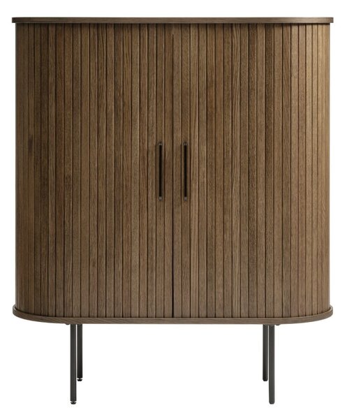 Hnedá skrinka v dekore duba 100x118 cm Nola - Unique Furniture