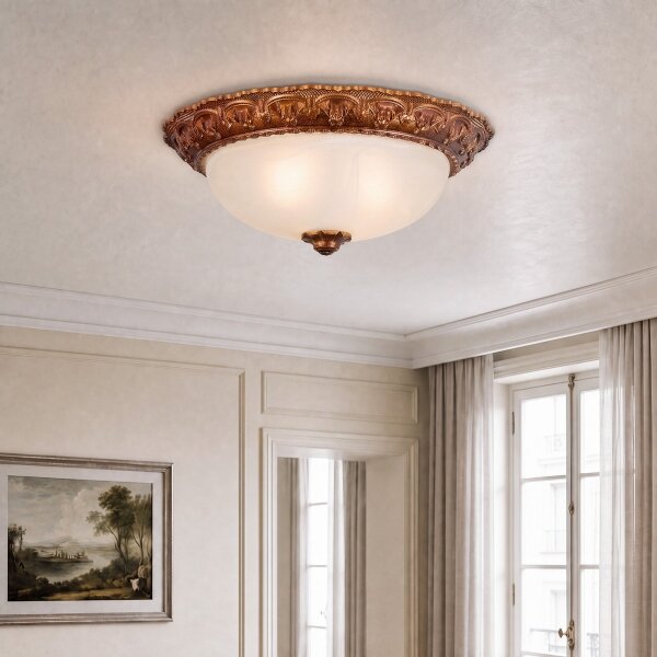 Brilagi - Stropné svietidlo FRESCO 2xE27/40W/230V priemer 30 cm zlaté