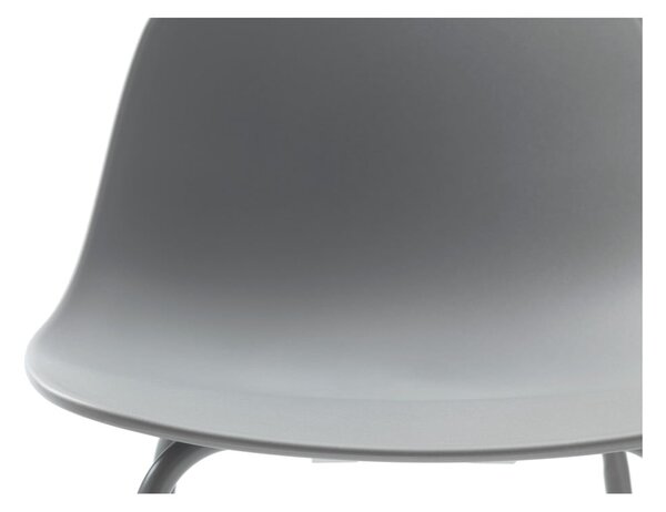Sivá plastová barová stolička (výška sedadla 67,5 cm) Whitby – Unique Furniture