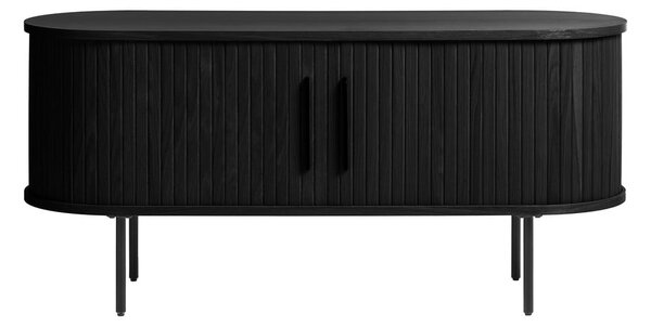 Čierny TV stolík v dekore duba 120x56 cm Nola - Unique Furniture
