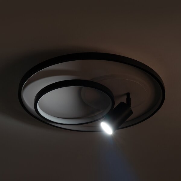 Brilagi - LED stmievateľné stropné svietidlo UNITY LED/60W/230V + 1xGU10/3W biela/čierna +DO