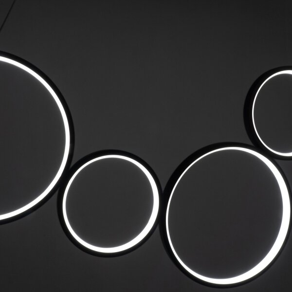 Brilagi - LED závesný luster ECHO na lankách LED/60W/230V 4000K 100 cm čierny