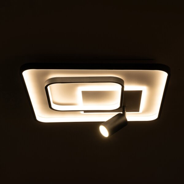 Brilagi - stmievateľné LED stropné svietidlo UNITY LED/75W/230V + 1xGU10/3W biela/čierna +DO