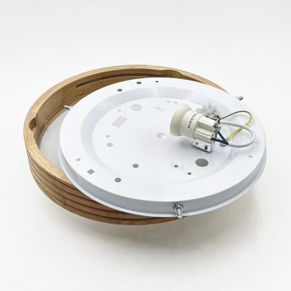 Brilagi - LED stropné svietidlo CARVALHO MODERN SLIM 1xE27/60W/230V pr. 27,5 cm dub