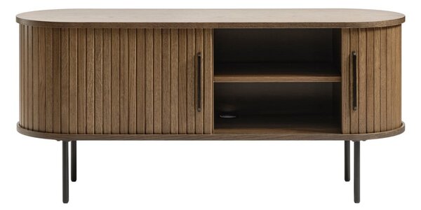 Hnedý TV stolík v dekore duba 120x56 cm Nola – Unique Furniture