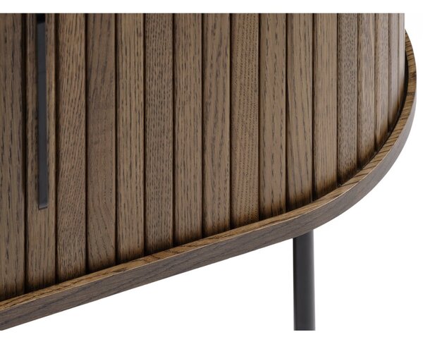 Hnedý TV stolík v dekore duba 120x56 cm Nola – Unique Furniture