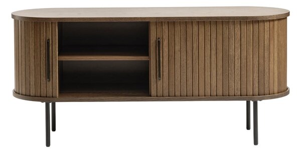 Hnedý TV stolík v dekore duba 120x56 cm Nola – Unique Furniture