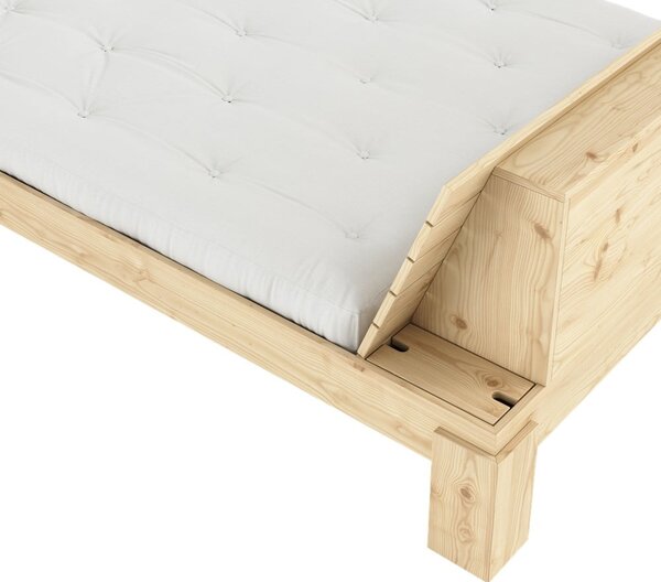 Dvojlôžková posteľ z borovicového dreva s roštom v prírodnej farbe 160x200 cm Layers – Karup Design