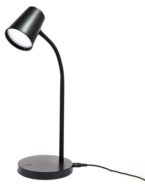 Stolové Lampa Lindby, Ailina, stmievateľné, Čierna, Pracovňa, Plast, Moderný