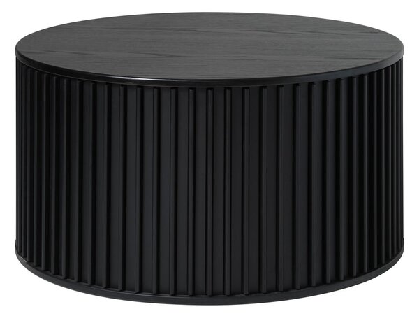 Čierny okrúhly konferenčný stolík ø 85 cm Siena - Unique Furniture