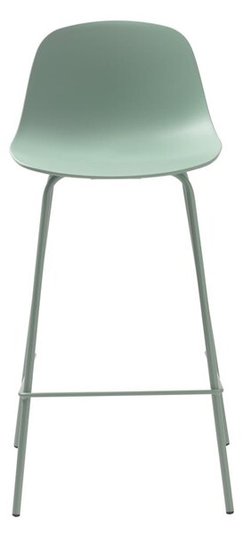 Svetlozelená plastová barová stolička (výška sedadla 67,5 cm) Whitby – Unique Furniture