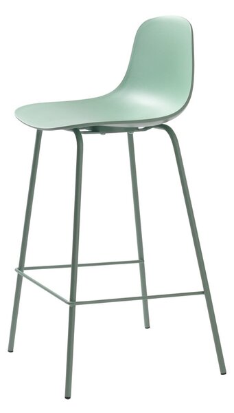 Svetlozelená plastová barová stolička (výška sedadla 67,5 cm) Whitby – Unique Furniture