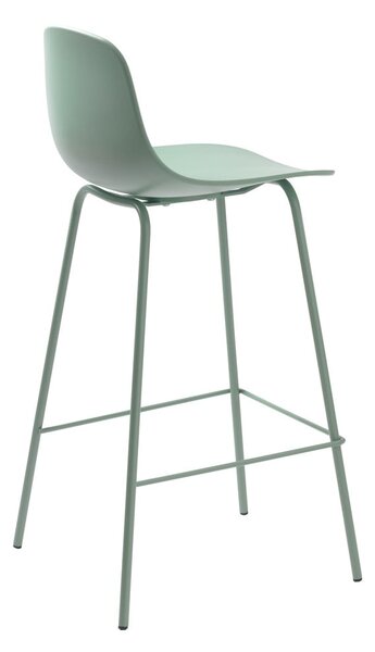 Svetlozelená plastová barová stolička (výška sedadla 67,5 cm) Whitby – Unique Furniture