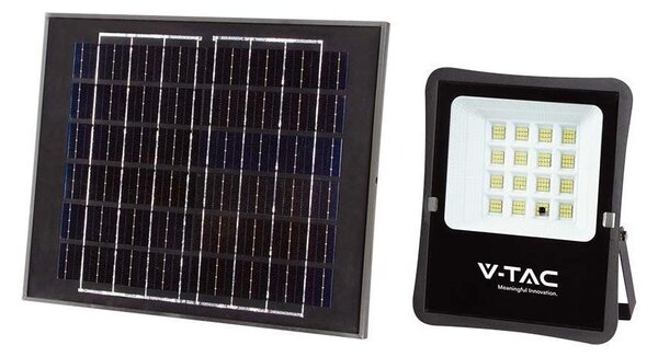 V-Tac LED Vonkajší solárny reflektor LED/12W/3,2V 6400K IP65 VT1210 + záruka 3 roky zadarmo