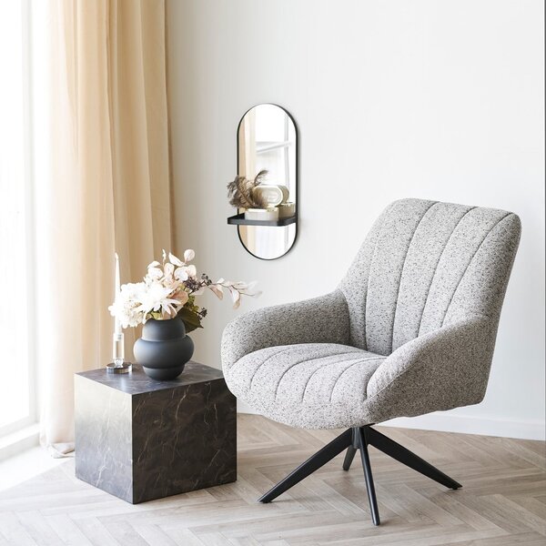 Čierna sklenená váza (výška 20 cm) Vera – House Nordic