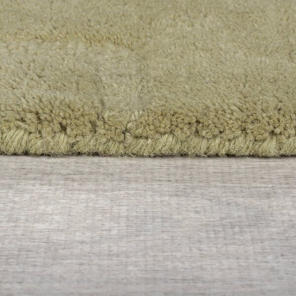 Kaki ručne tkaný vlnený koberec 120x170 cm Mesmerise Sage – Flair Rugs
