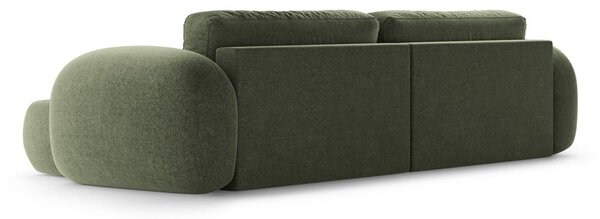 Zelená ženilková rozkladacia/s úložným priestorom rohová pohovka Tonale – Cosmopolitan Design