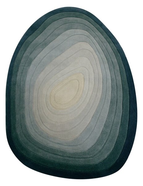 Modrý vlnený koberec 160x230 cm Puddle Ombre Wool – Flair Rugs