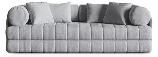 Svetlosivá rozkladacia pohovka z textílie buklé 206 cm Kemi – Cosmopolitan Design