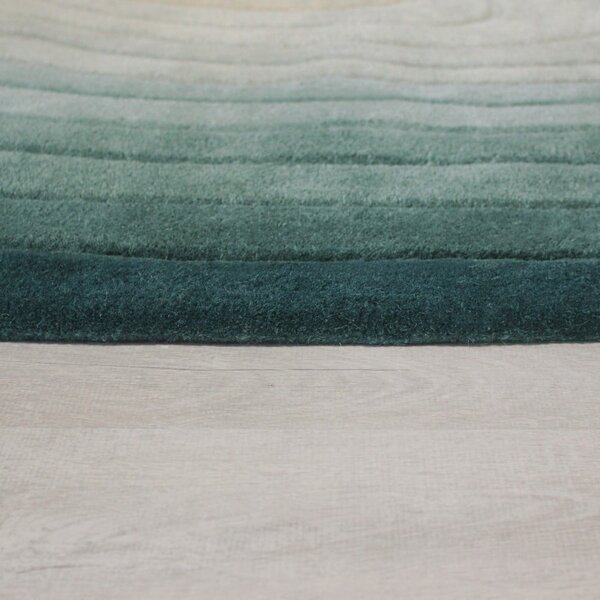 Modrý vlnený koberec 160x230 cm Puddle Ombre Wool – Flair Rugs