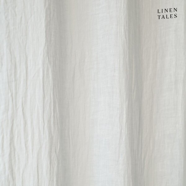 Biela ľanová záclona 130x300 cm White – Linen Tales