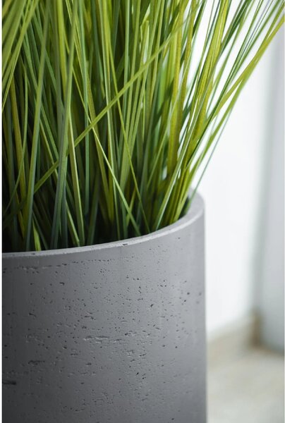 Kvetináč TROPICO, sklolaminát, výška 29 cm, antracit