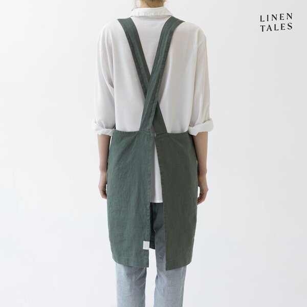 Ľanová zástera Crossback - Linen Tales