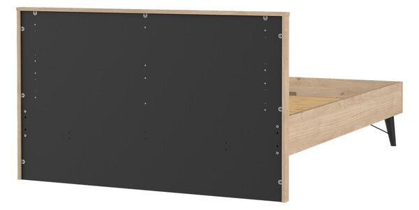 Dvojlôžková posteľ v dekore duba s roštom 140x200 cm v prírodnej farbe Ry – Tvilum