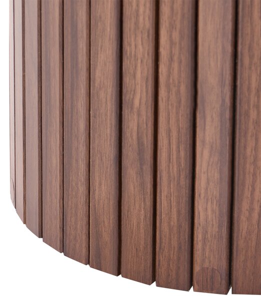 Konzolový stolík tmavohnedý MDF rebrované nohy 120 cm klasický moderný dizajn obývacia izba predsieň