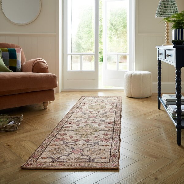 Ručne tkaný behúň s prímesou juty v prírodnej farbe 60x230 cm Celine Jute Global – Flair Rugs