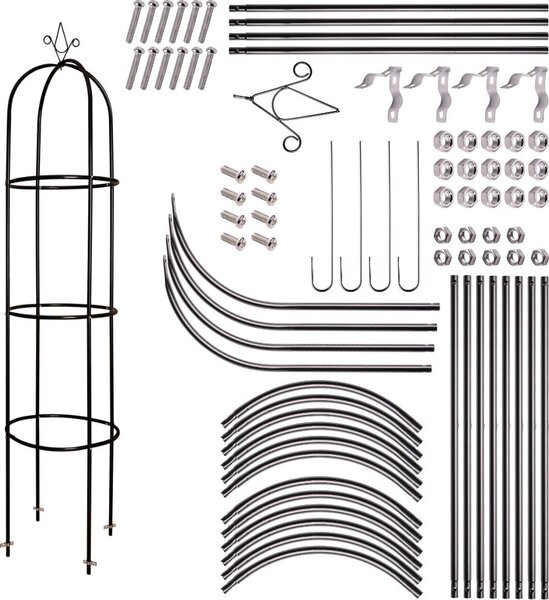 MAXMAX Záhradná kovová pergola LUARO 195 cm - stĺpik